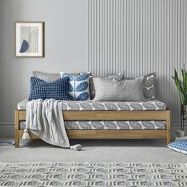 Time4Sleep Stacking Single Wooden Guest Bed - Oak