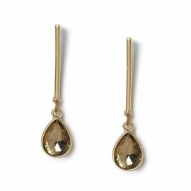 Freedom Gold Stone Stick Drop Earrings