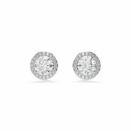 Swarovski Rhodium Plated Crystal Una Angelic Stud Earrings