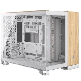 CORSAIR iCUE 2500X RGB M-ATX Mid Tower PC Case - White Wood