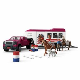 Schleich Dually Truck with Horse Trailer Playset