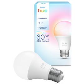 Philips Hue Essential E27 8W Smart Light Bulb - Pack of 1