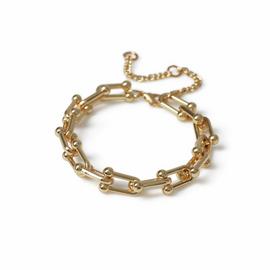Freedom Gold Ball Link Bracelet