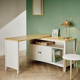 Habitat Bournemouth Office Desk - Beige