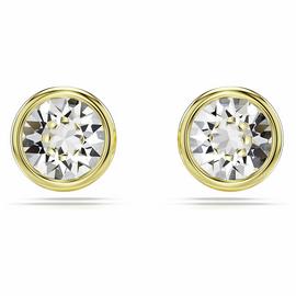 Swarovski Gold Tone Plated Crystal Imber Stud Earrings