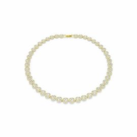 Swarovski Gold Tone Plated Una Angelic Tennis Necklace