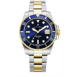 Jacques Du Manoir Blue Dial Two Tone Watch