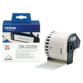 Brother DK-22205 Continuous Length Paper Tape Black on White