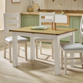 Argos Home Ashwell Extending 4 Seater Dining Table - Cream
