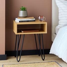 Argos Home Porter Bedside Tale - Oak
