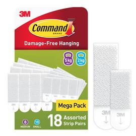 Command Small & Medium Picture Hanging Strips - Pack of 18