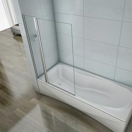 MLH 1400x1000mm Square Two Panel Bathscreen - Silver