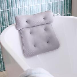 Argos Home Bath Pillow - Grey