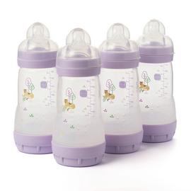 MAM Easy Start Anti-Colic 260ML Baby Bottles 4 Pack Lilac