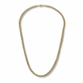 Uncommon Souls Men's Gold Tone Rope Chain Necklace