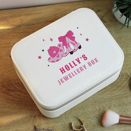 Personalised Message Cowgirl Travel Jewellery Box