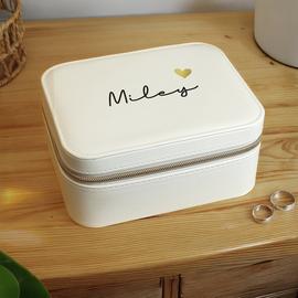 Personalised Message Travel Jewellery Box