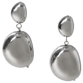 Liars & Lovers Silver Tone Pebble Drop Earrings