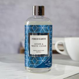 Fired Earth 200ml Reed Diffuser Refill - Assam & White Cedar
