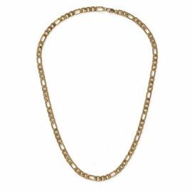 Uncommon Souls Gold Tone Figaro Chain Necklace