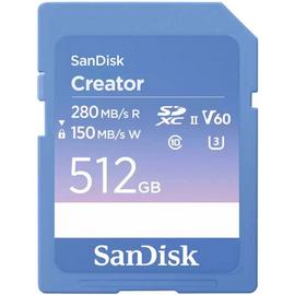 SanDisk Creator 280MBs SD UHS-II Memory Card - 512GB