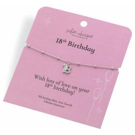 Hot Diamonds Sterling Silver 18th Birthday Charm Bracelet