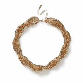 Freedom Gold Chunky Twist Chain Necklace