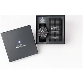 Ben Sherman Black Strap Watch with Fragrance Set