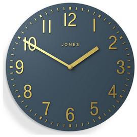 Jones Clocks Theatre Wall Clock - Navy Blue