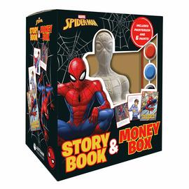 Marvel Spiderman Story Book and Money Box