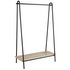 Argos Home Clothes Rail with Wood Effect ShelfBlack