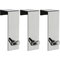 Argos Home Set of 3 Chunky Over Door Coat Hooks - Chrome