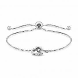 Jon Richard Interlink Heart Toggle Bracelet