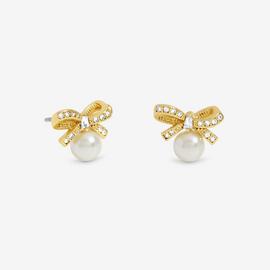 Jon Richard Bow And Pearl Earrings