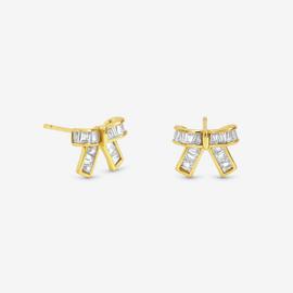 Jon Richard Crystal Mini Bow Earrings
