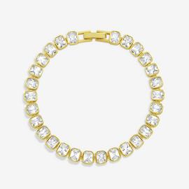 Jon Richard 18K Gold Plated and Crystal Tennis Bracelet