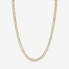 Jon Richard 18K Gold Plated and Crystal Tennis Necklace