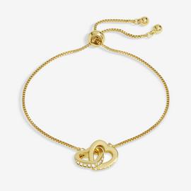 Jon Richard Cubic Zirconia Heart Toggle Bracelet