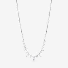 Jon Richard Silver Navette Stone Pendant Necklace