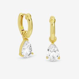 Jon Richard Cubic Zirconia Peardrop Earrings