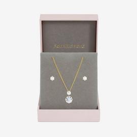 Jon Richard Gold Plated and Cubic Zirconia Round Drop Set