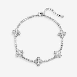 Jon Richard Diamond Clover Bracelet