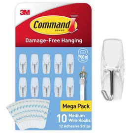 Command Clear Wire Toggle Hooks - Pack of 10