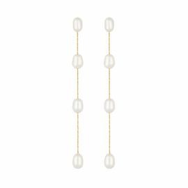 Jon Richard Gold Plated Freshwater Pearl Earrings