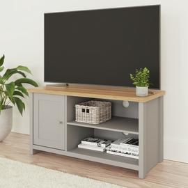 GFW Lancaster Coffee Table With Shelf and TV Unit - Grey