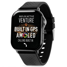 Reflex Active Venture Black Amoled GPS Calling Smart Watch