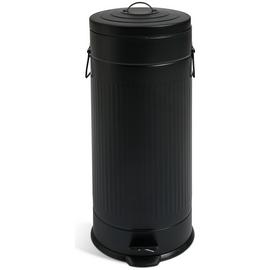 Habitat 30 Litre Vintage Style Kitchen Pedal Bin -Matt Black