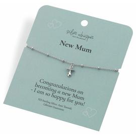 Hot Diamonds Sterling Silver New Mum Dummy Charm Bracelet