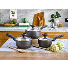 Prestige Earth 3 Piece Aluminium Pan Set - Grey