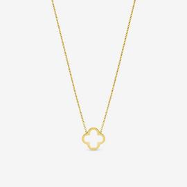 Jon Richard Waterproof Stainless Stee Plated Clover Pendant